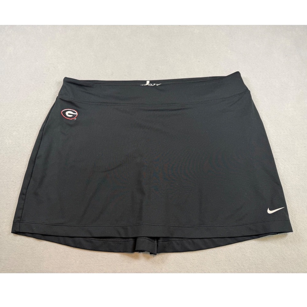 Nike Golf Georgia Bulldogs Skort Womens Black Athletic Skirt Zipper Pocket XL